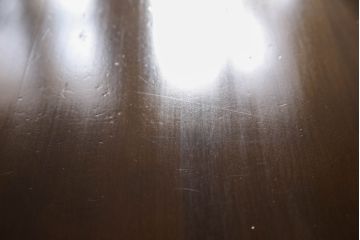 テーブルの高さを高くリメイク!高品質リペアを施し、取り外せる仕様の調整脚を取り付け。現状の色をベースに着色仕上げ。