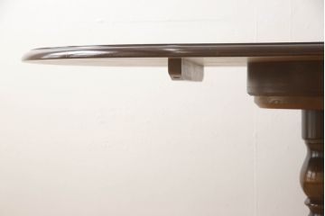 テーブルの高さを高くリメイク!高品質リペアを施し、取り外せる仕様の調整脚を取り付け。現状の色をベースに着色仕上げ。