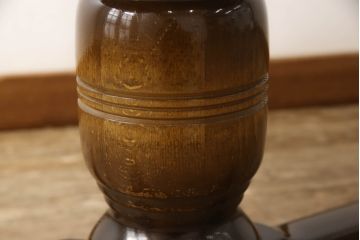 テーブルの高さを高くリメイク!高品質リペアを施し、取り外せる仕様の調整脚を取り付け。現状の色をベースに着色仕上げ。