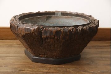 火鉢を綺麗に再生!高品質リペアを施し、内部側面を補修。