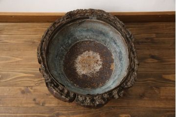 火鉢を綺麗に再生!高品質リペアを施し、内部側面を補修。
