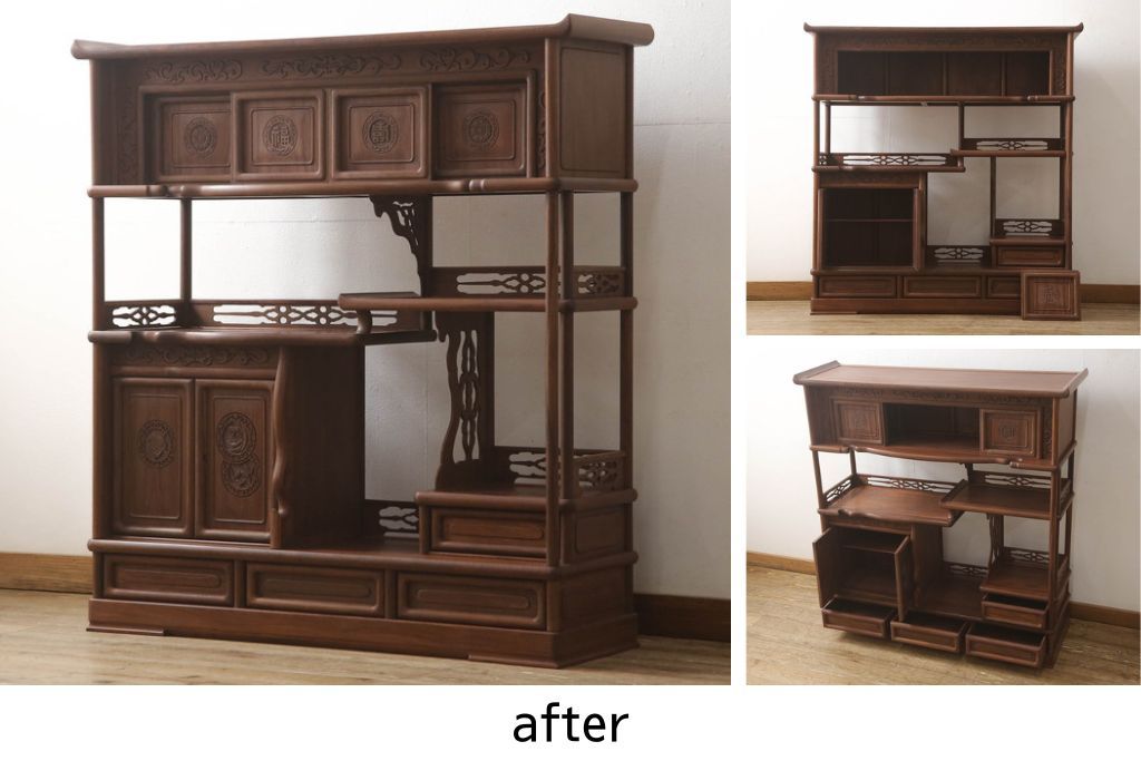 飾り棚の塗装を剥離(ストリップド)リメイク!