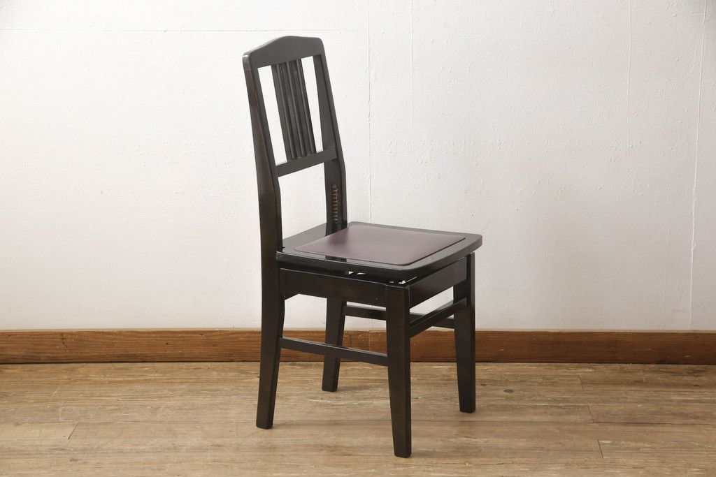 ピアノ椅子 ビンテージ 回転イス リメイク ピアノ椅子 ビンテージ 回転イス リメイク - メルカリ