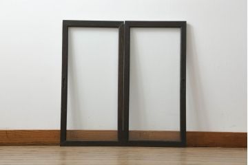 本箱の引き戸のガラスをゆらゆらガラスに交換!