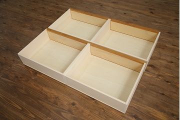 お仏壇をコンパクトにリメイク!内部装飾含め全体をリサイズし、本体枠を新規製作。併せて、セットで使える脚付きチェストも新規製作。