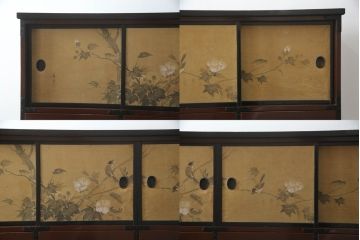 整理箪笥を綺麗に再生!襖の破れを補修。指定の引き出しのみ3分割し、使い勝手良く。元の色味に合わせキズ部分を補色して仕上げ。