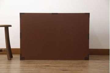 桐箪笥をペイントリメイク!クリーニング後、シナモンブラウンでペイント。クリアワックスで仕上げ。