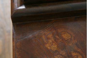 長火鉢をリメイク!内側を板張りし、ガラス天板を取り付け、欠損箇所に取っ手を取り付け。