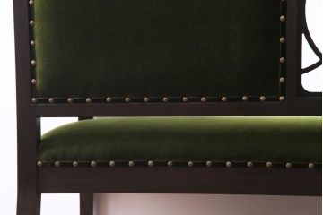 【オーダー注文・受注生産商品】ラフジュ工房オリジナル　大正ロマンな二人掛けアンティークソファ