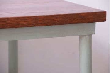 【オーダー注文・受注生産商品】格納スツール付きテーブル　4脚(4人掛け、ダイニングテーブル、作業台)