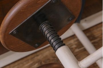 【オーダー注文・受注生産商品】格納スツール付きテーブル　6脚(6人掛け、ダイニングテーブル、作業台)