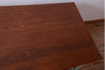 【オーダー注文・受注生産商品】格納スツール付きテーブル　8脚(8人掛け、ダイニングテーブル、作業台)