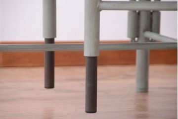 【オーダー注文・受注生産商品】格納スツール付きテーブル　8脚(8人掛け、ダイニングテーブル、作業台)