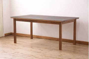 【オーダー注文・受注生産商品】レーザー組子入りダイニングテーブル　七宝文様(4人掛け、食卓)