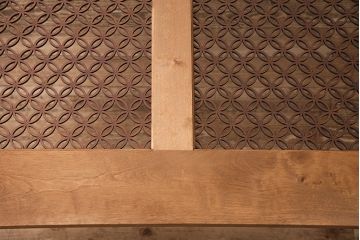 【オーダー注文・受注生産商品】レーザー組子入りダイニングテーブル　七宝文様(4人掛け、食卓)
