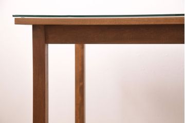 【オーダー注文・受注生産商品】レーザー組子入りダイニングテーブル　七宝文様(4人掛け、食卓)