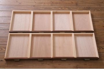 【オーダー注文・受注生産商品】両面引出し付きダイニングテーブル　4人掛け　オーク材(6人掛け、食卓、作業台、机)