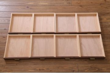【オーダー注文・受注生産商品】両面引出し付きダイニングテーブル　6人掛け　オーク材(8人掛け、食卓、作業台、机)