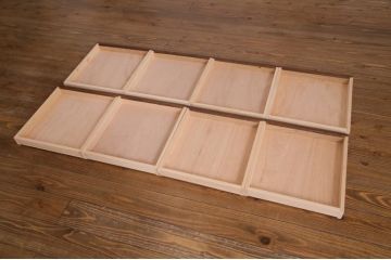 【オーダー注文・受注生産商品】両面引出し付きダイニングテーブル　6人掛け　オーク材(8人掛け、食卓、作業台、机)