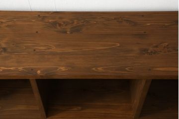 【オーダー注文・受注生産商品】ラフジュ工房オリジナル　シンプルで使いやすい!台形斜め本棚(ブックシェルフ、ロッカー、飾り棚、収納棚、図書館本棚)