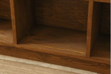 【オーダー注文・受注生産商品】ラフジュ工房オリジナル　シンプルで使いやすい!台形斜め本棚(ブックシェルフ、ロッカー、飾り棚、収納棚、図書館本棚)