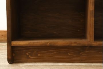 【オーダー注文・受注生産商品】ラフジュ工房オリジナル　シンプルで使いやすい!台形斜め本棚(ブックシェルフ、ロッカー、飾り棚、収納棚、図書館本棚)