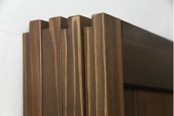 【オーダー注文・受注生産商品】ラフジュ工房オリジナル　レーザー組子が和モダンな雰囲気を醸し出す組子帯戸4枚セット(板戸、引き戸、ガラス戸、組子細工、建具)