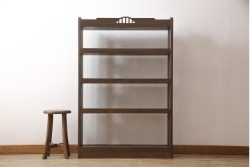 【オーダー注文・受注生産商品】ラフジュ工房オリジナル　和モダンな雰囲気を醸し出す本棚(オープンラック、シェルフ、飾り棚、ブックシェルフ)