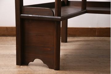 【オーダー注文・受注生産商品】ラフジュ工房オリジナル　L字型で空間の仕切りにも活躍しそうなラック(コーナーラック、飾り棚、オープンラック)