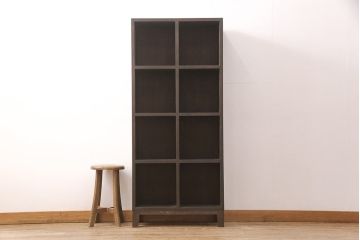 【オーダー注文・受注生産商品】ラフジュ工房オリジナル　ヒノキ材　使い方はアイディア次第!シンプルなデザインで取り入れやすいマス目棚(ロッカー、収納棚、本棚、飾り棚)