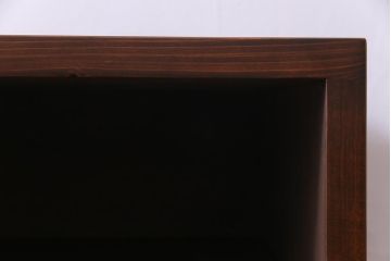 【オーダー注文・受注生産商品】ラフジュ工房オリジナル　脚付き 明治期の松材が味わい深いパタパタ扉のリビングボード(下駄箱、収納棚、サイドボード)
