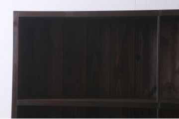 【オーダー注文・受注生産商品】ラフジュ工房オリジナル　落ち着きのある色合いが大人の雰囲気を醸し出す収納棚(飾り棚、本棚、オープンラック)