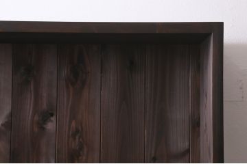 【オーダー注文・受注生産商品】ラフジュ工房オリジナル　落ち着きのある色合いが大人の雰囲気を醸し出す収納棚(飾り棚、本棚、オープンラック)