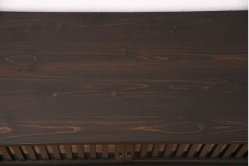 【オーダー注文・受注生産商品】ラフジュ工房オリジナル　縦格子の引き戸が和モダンな趣を感じさせるローボード(収納棚、戸棚、サイドボード)