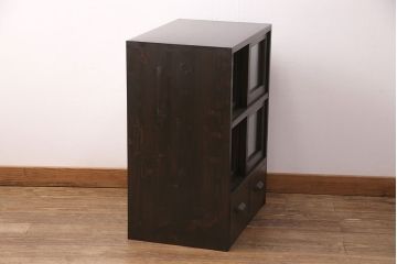 【オーダー注文・受注生産商品】ラフジュ工房オリジナル　コンパクトなサイズ感のキャビネット(水屋箪笥、収納棚、食器棚、戸棚)