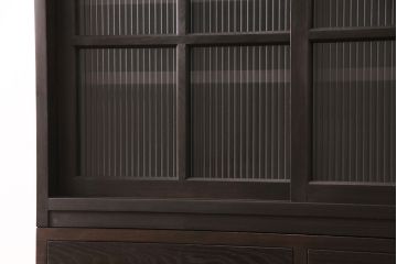 【オーダー注文・受注生産商品】ラフジュ工房オリジナル　和モダンなお部屋づくりにぴったりの水屋箪笥(食器棚、収納棚、戸棚、キャビネット)