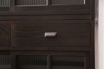 【オーダー注文・受注生産商品】ラフジュ工房オリジナル　和モダンなお部屋づくりにぴったりの水屋箪笥(食器棚、収納棚、戸棚、キャビネット)