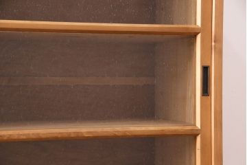 【オーダー注文・受注生産商品】ラフジュ工房オリジナル　素朴な木の風合いを楽しめる食器棚(収納棚、戸棚、キャビネット)