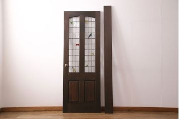 【オーダー注文・受注生産商品】ラフジュ工房オリジナル　ステンドグラスがアクセントのドア(建具)