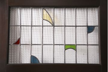 【オーダー注文・受注生産商品】ラフジュ工房オリジナル　ステンドグラスがアクセントのドア(建具)