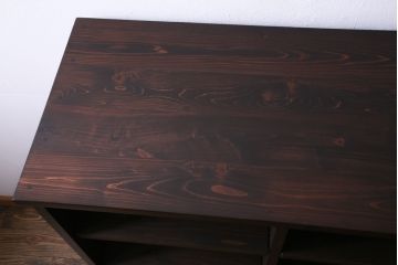 【オーダー注文・受注生産商品】ラフジュ工房オリジナル　明治大正期の引き出しを活用した収納棚(シェルフ、飾り棚、サイドボード)