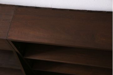 【オーダー注文・受注生産商品】ラフジュ工房オリジナル　すっきりとしたデザインが使い勝手のよい2段重ねのブックシェルフ(本棚、収納棚、ウッドシェルフ)