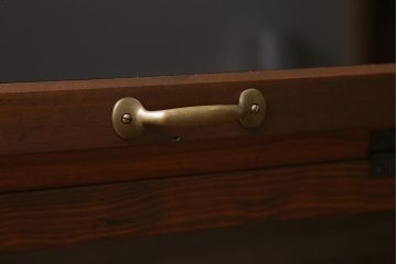 【オーダー注文・受注生産商品】ラフジュ工房オリジナル　古材使用　リメイク家具　パタパタ扉　ディスプレイを楽しめるキャビネット(収納棚、リビングボード)