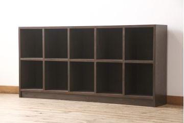 【オーダー注文・受注生産商品】ラフジュ工房オリジナル　見せる収納でインテリアをさらに盛り上げるマス目棚(ロッカー、収納棚、本棚、飾り棚、オープンラック)
