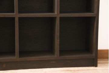 【オーダー注文・受注生産商品】ラフジュ工房オリジナル　見せる収納でインテリアをさらに盛り上げるマス目棚(ロッカー、収納棚、本棚、飾り棚、オープンラック)