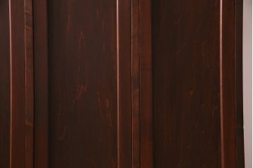 【オーダー注文・受注生産商品】ラフジュ工房オリジナル　ヒノキ無垢材・ヒバ材　モールガラス入り　レトロな趣漂う3人用ロッカー(ワードローブ、収納棚、戸棚)