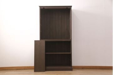 【オーダー注文・受注生産商品】ラフジュ工房オリジナル　シックな佇まいが様々なテイストの空間に取り入れやすい本棚(ブックシェルフ、飾り棚、収納棚、オープンラック)