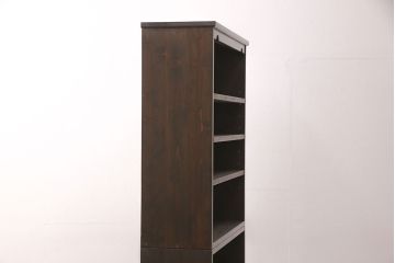 【オーダー注文・受注生産商品】ラフジュ工房オリジナル　シックな佇まいが様々なテイストの空間に取り入れやすい本棚(ブックシェルフ、飾り棚、収納棚、オープンラック)