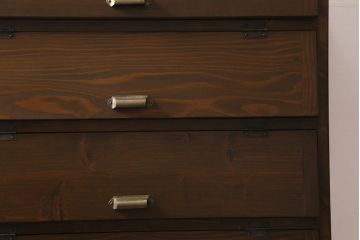 【オーダー注文・受注生産商品】ラフジュ工房オリジナル　古材リメイク　鉄脚　パタパタ扉がレトロな下駄箱(収納棚、キャビネット、引き出し)