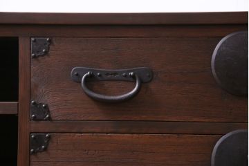 【オーダー注文・受注生産商品】ラフジュ工房オリジナル　引き出しリメイク　和モダンなお部屋づくりにぴったりなリビングボード(サイドボード、ローボード、収納棚)